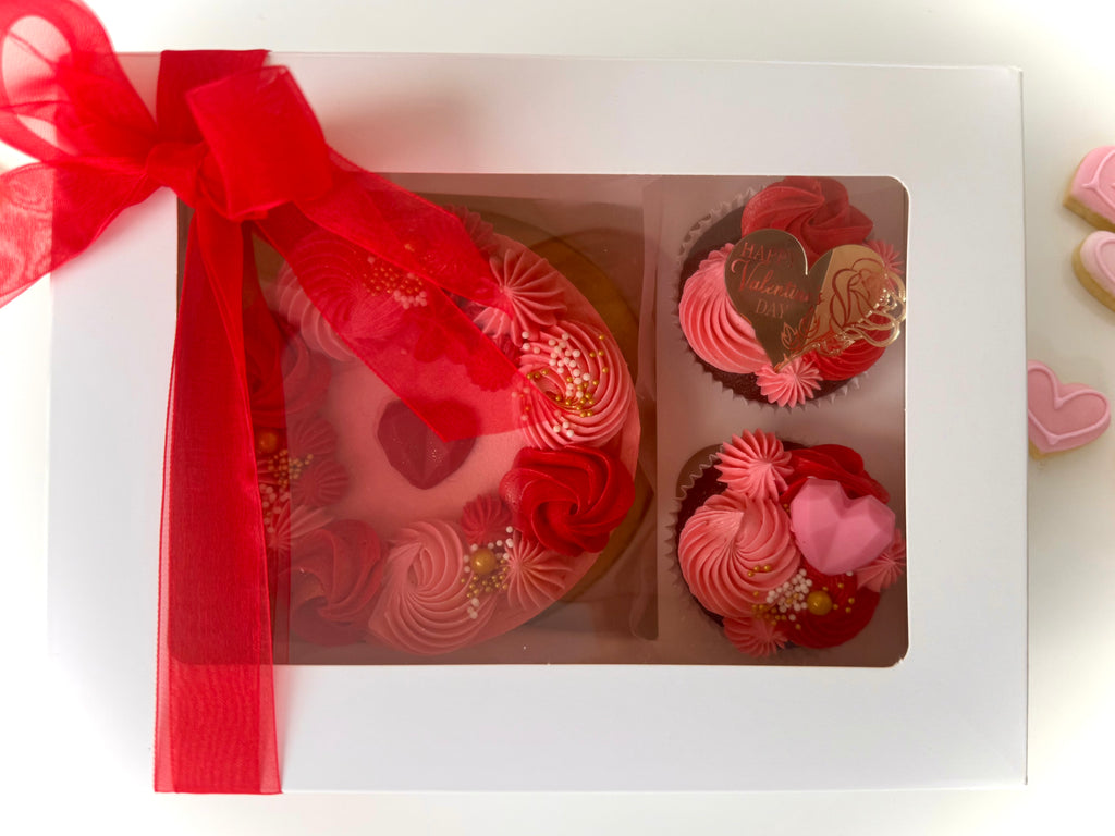 Sweetheart Cake & Cupcakes Box