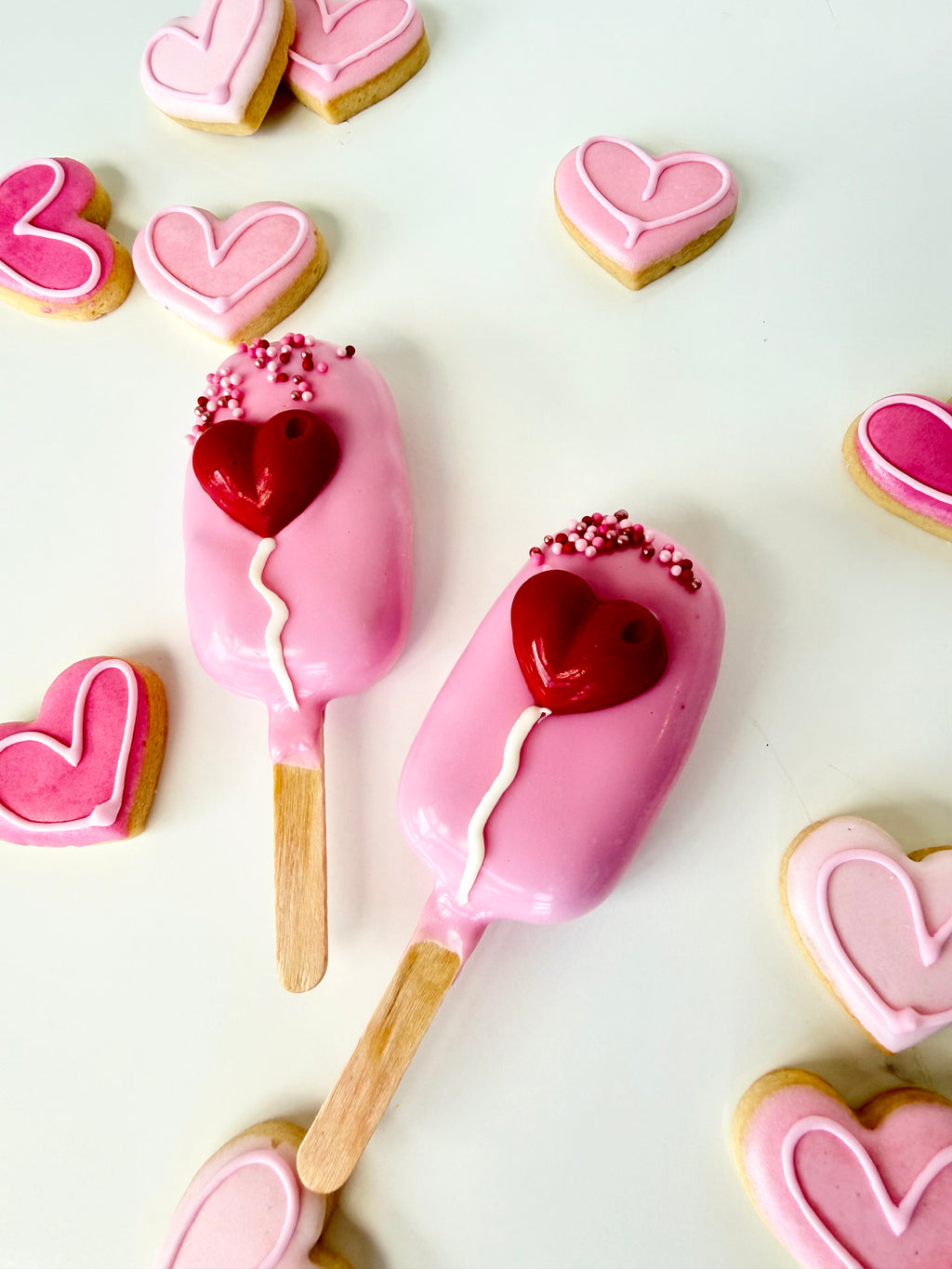 Valentine’s Cake Popsicle