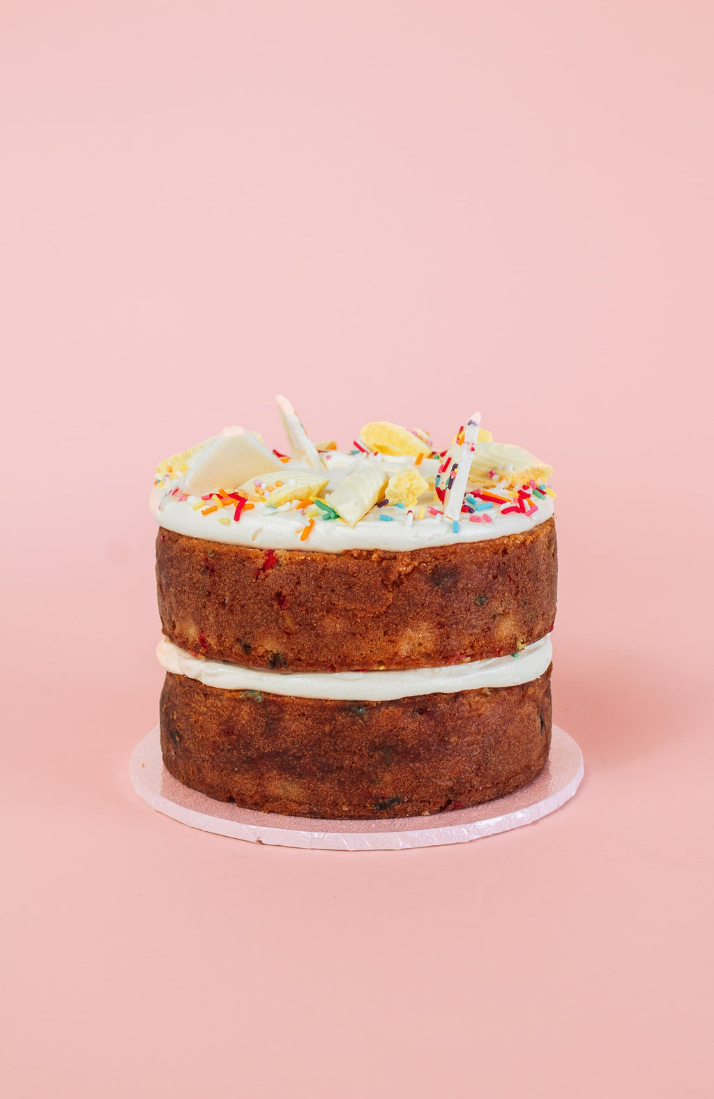 Vanilla Cake with sprinkles