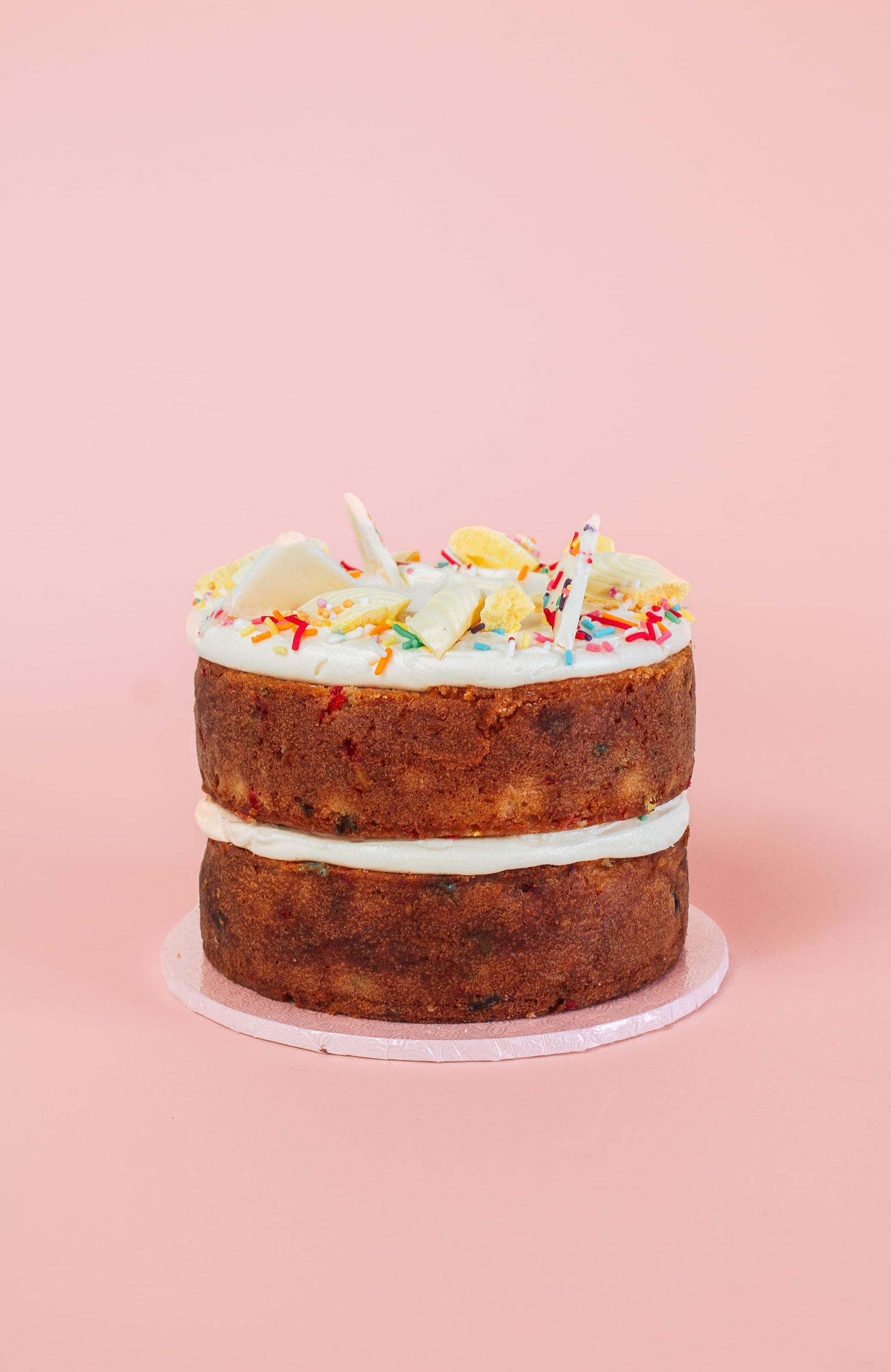 Vanilla Cake with sprinkles